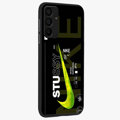 Neon Street Edition Glass Case upright view showcasing colorful neon artwork with modern street culture theme.