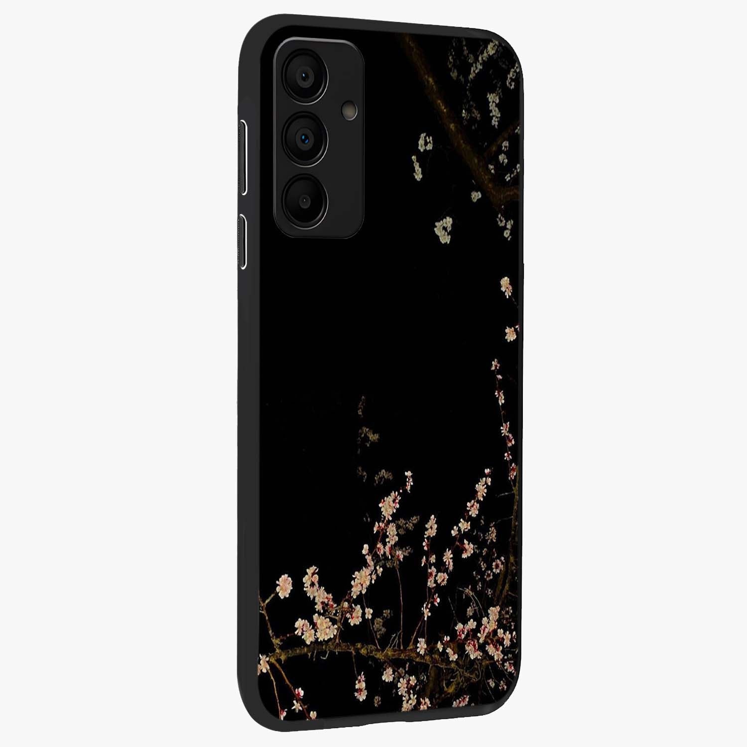 Petal Moon Light With Custom Name Glass Case upright view showcasing elegant floral moon artwork with personalized aesthetic.