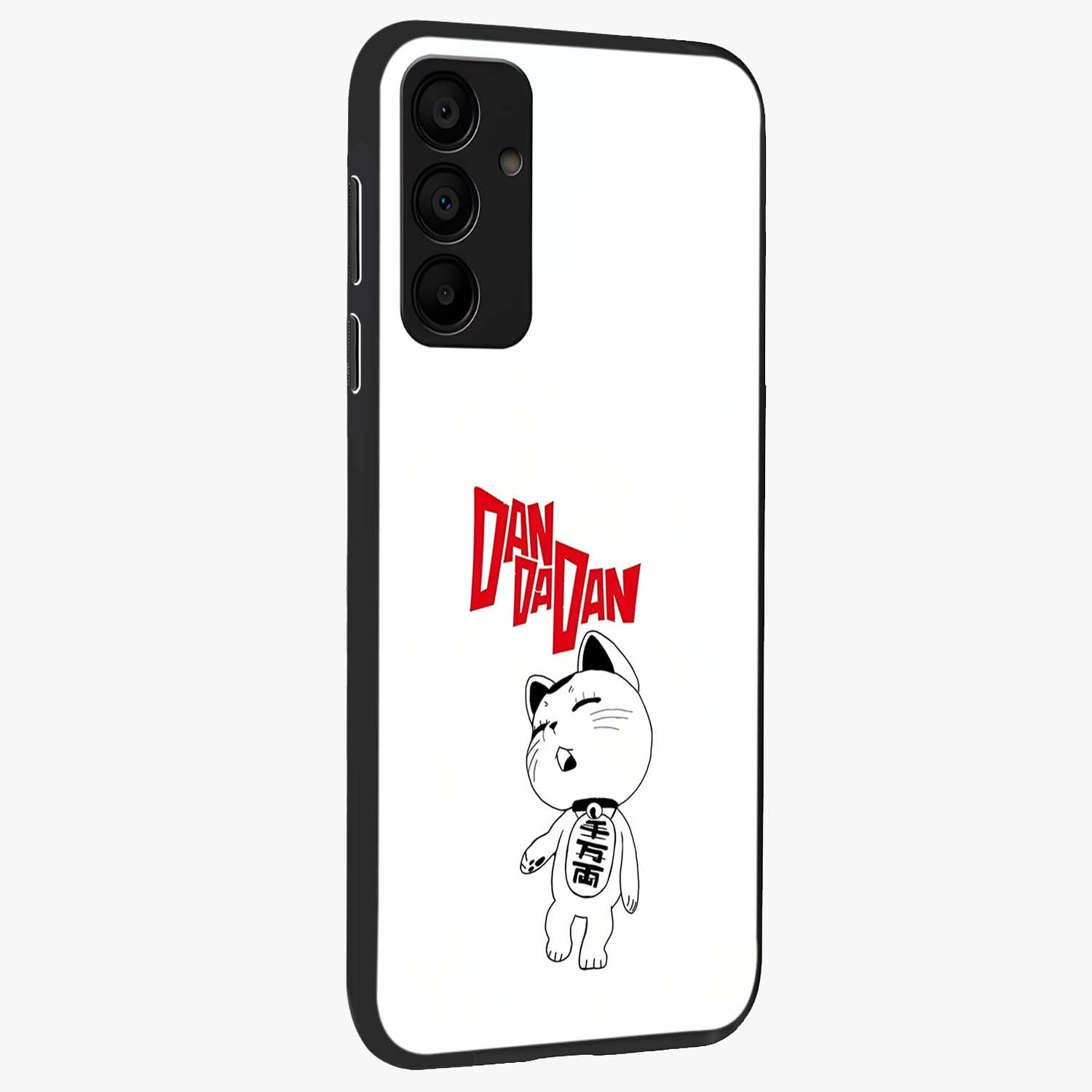 Playful Spirit Charm Glass Case upright view showcasing vibrant charm artwork with fun artistic theme.