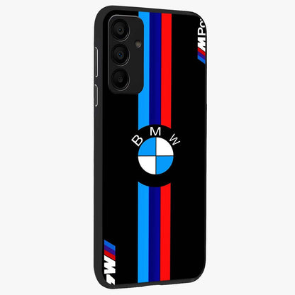 Turbo BMW Beast Glass Case upright view showcasing powerful car artwork with modern motorsport theme.