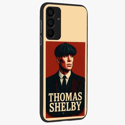 Vintage Mafia Authority Glass Case upright view showcasing dramatic vintage artwork with iconic authority theme.