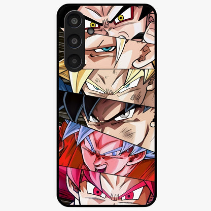 Anime Character Glass Case showing flat back view with vibrant anime artwork and glossy glass finish.
