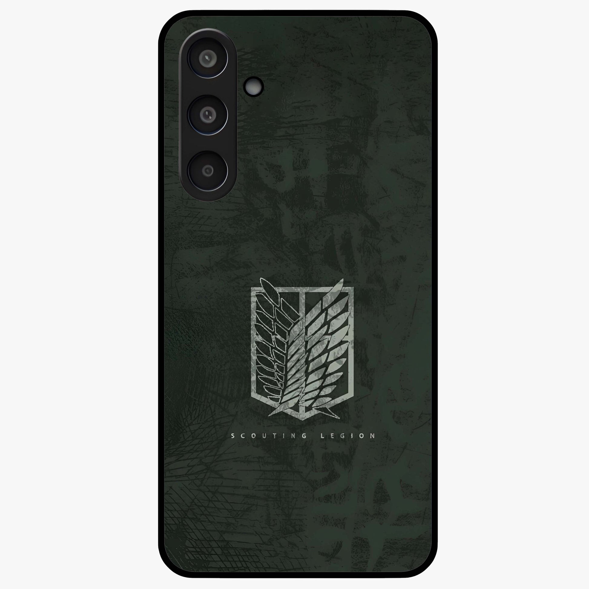 Wings Of Freedom Glass Case showing flat back view with symbolic wings artwork and glossy glass finish.