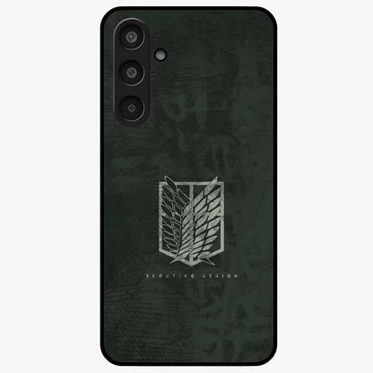 Wings Of Freedom Glass Case showing flat back view with symbolic wings artwork and glossy glass finish.