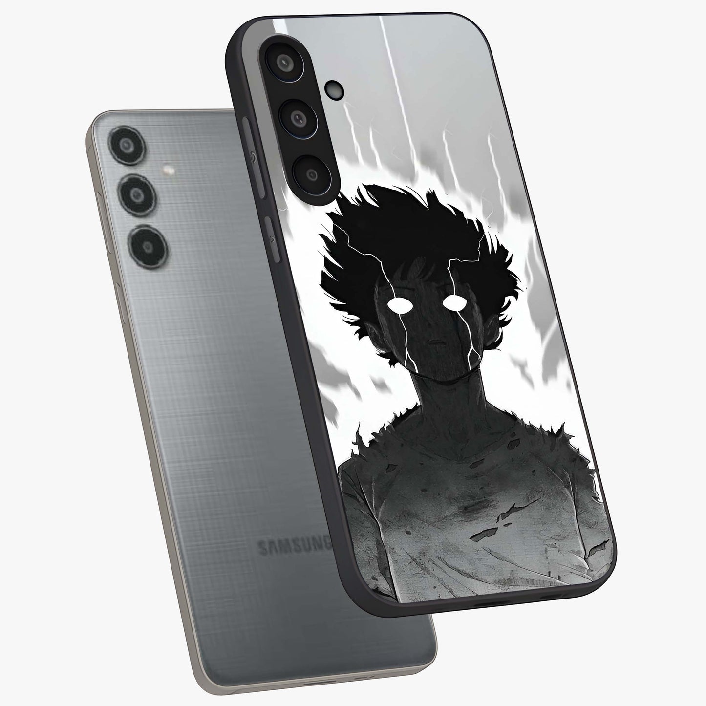 Awakened Inner Rage Glass Case displayed in angled mockup highlighting powerful graphic design and bold artistic theme.