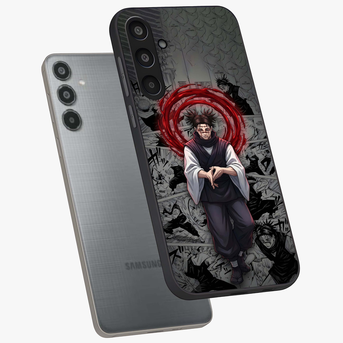 Cursed Ritual Ascension Glass Case displayed in angled mockup highlighting mystical ritual illustration with supernatural aesthetic.