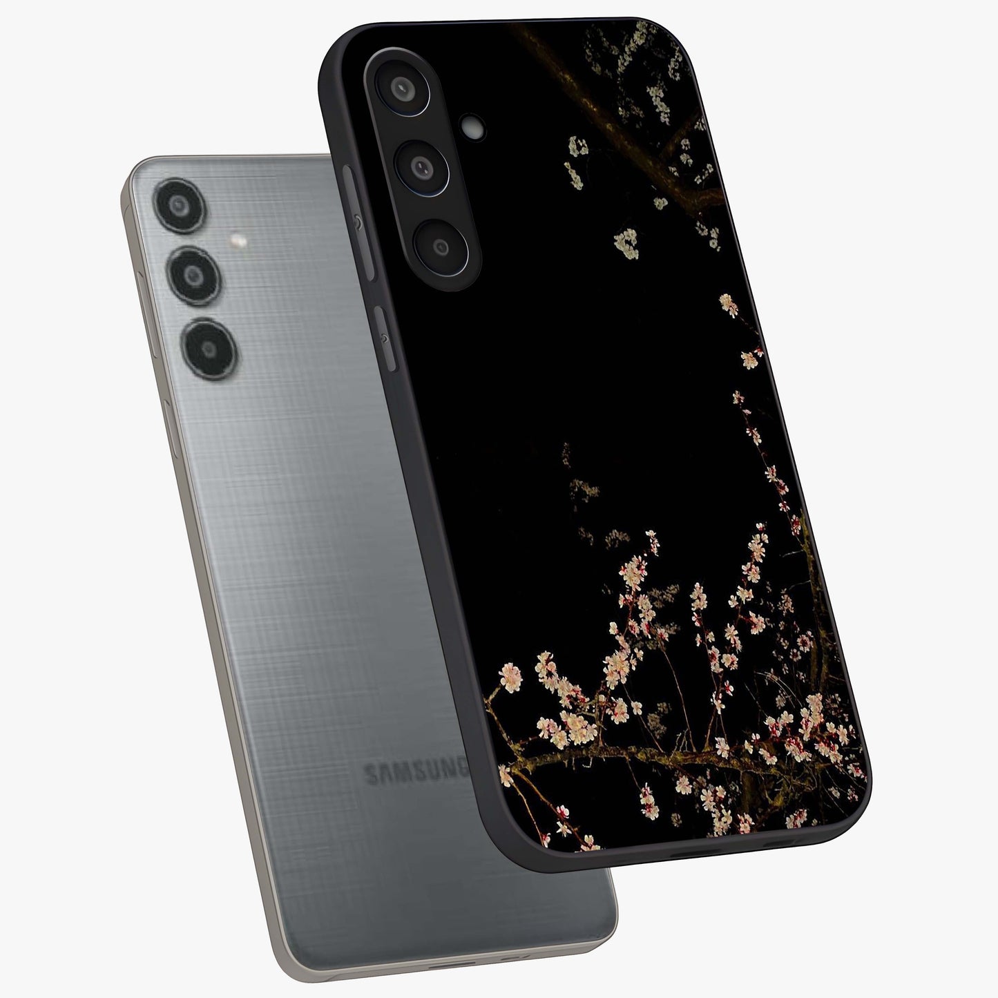 Petal Moon Light With Custom Name Glass Case displayed in angled mockup highlighting delicate petal design with custom name feature.