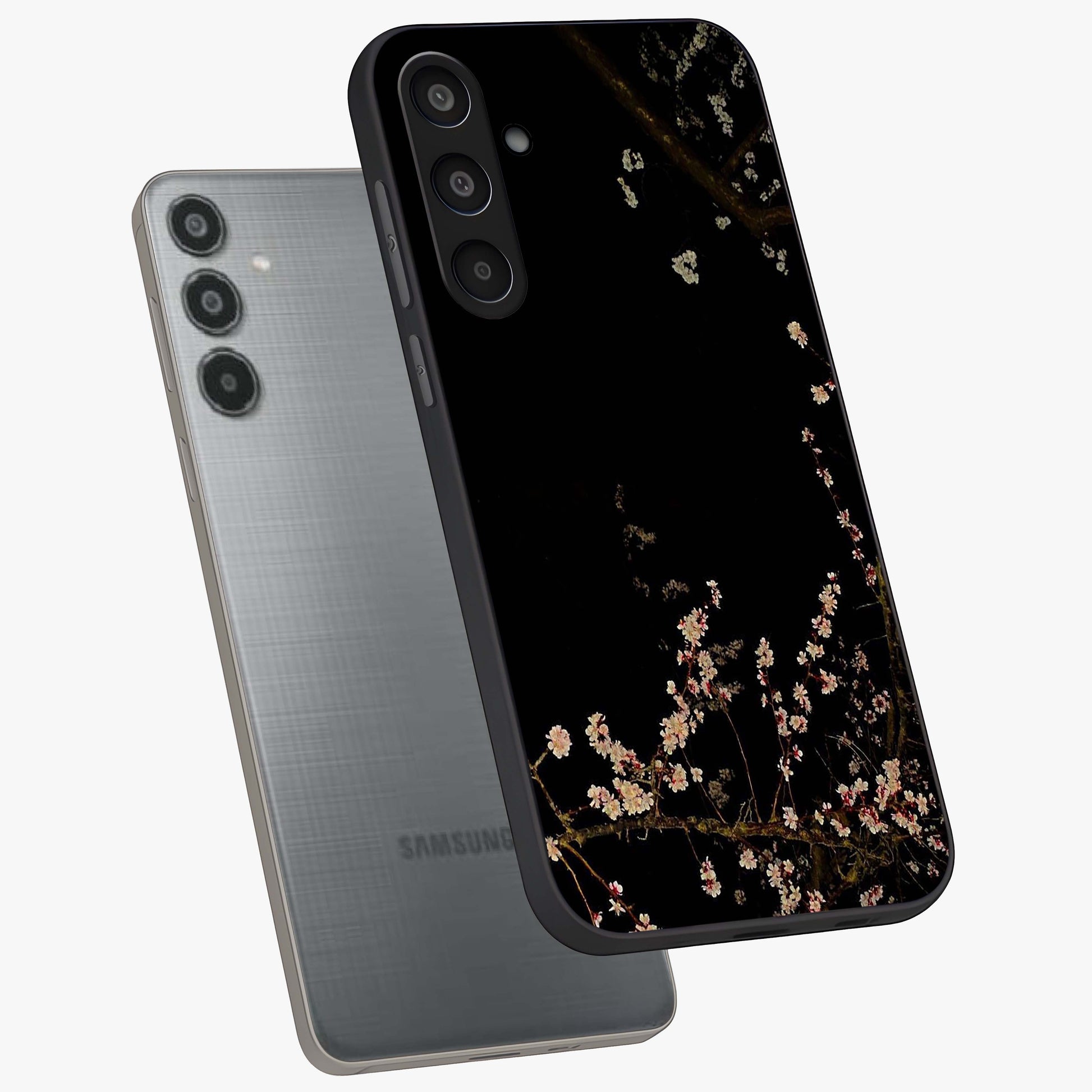 Petal Moon Light With Custom Name Glass Case displayed in angled mockup highlighting delicate petal design with custom name feature.