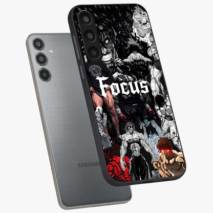 Relentless Power Focus Glass Case displayed in angled mockup highlighting bold statement design with modern aesthetic style.