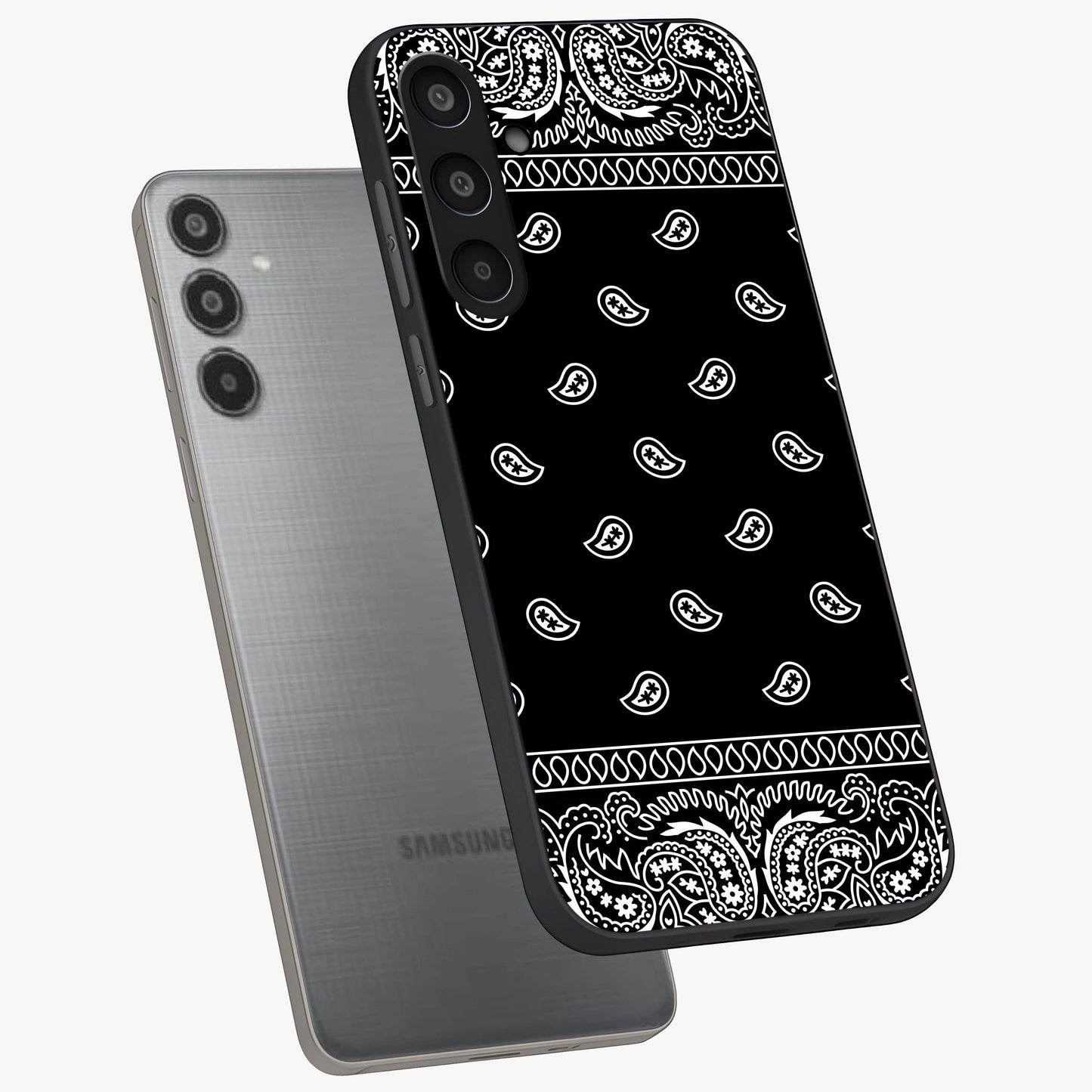 Retro Rebel Threads Glass Case displayed in angled mockup highlighting retro inspired graphic design with rebellious aesthetic.
