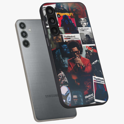 The Weeknd Glass Case displayed in angled mockup highlighting stylish pop culture inspired design with modern aesthetic.