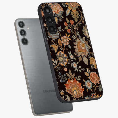 Vintage Floral Dream Glass Case displayed in angled mockup highlighting elegant vintage flower design with soft aesthetic style.