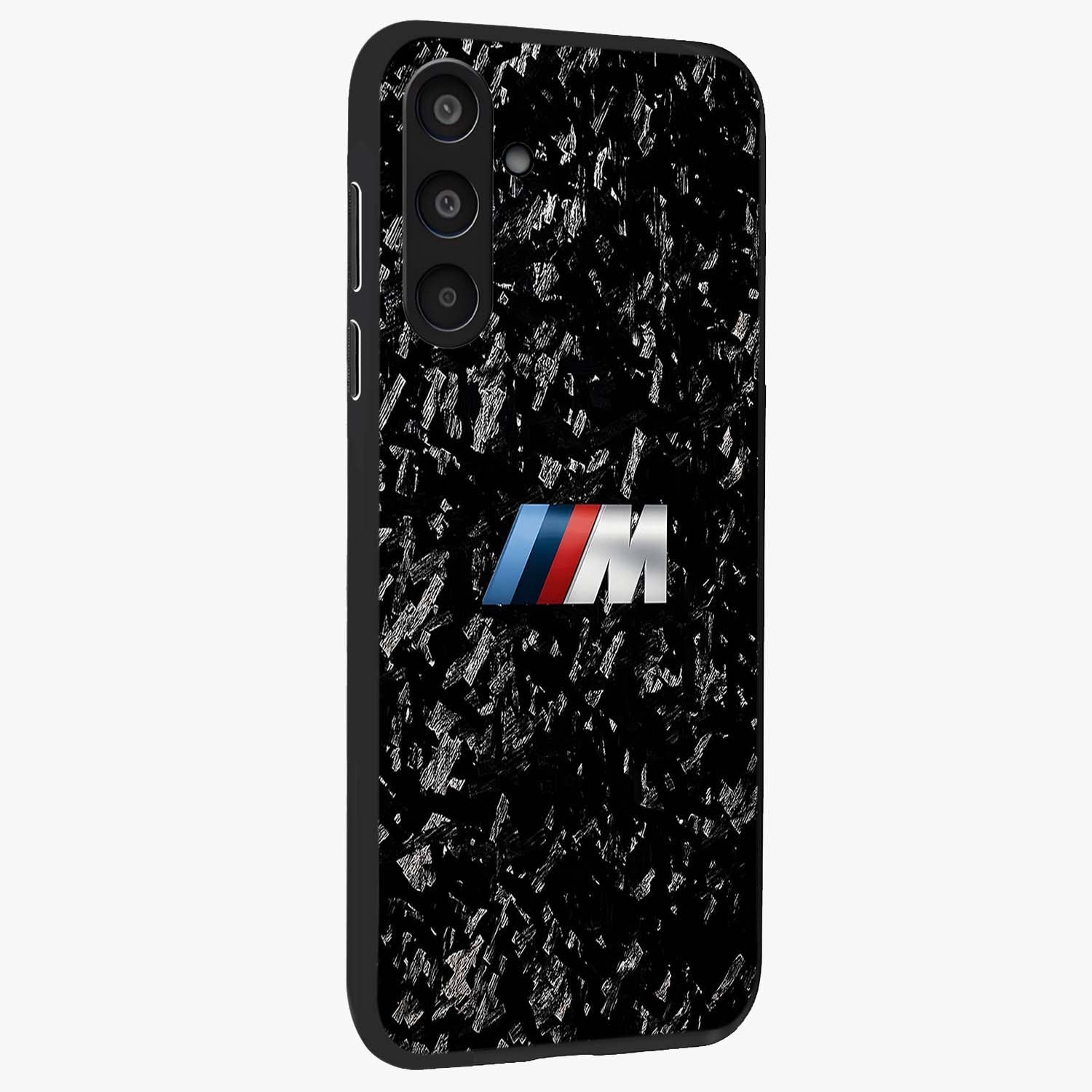 Carbon Speed Mark Glass Case upright view showcasing modern carbon speed graphic with bold automotive theme.