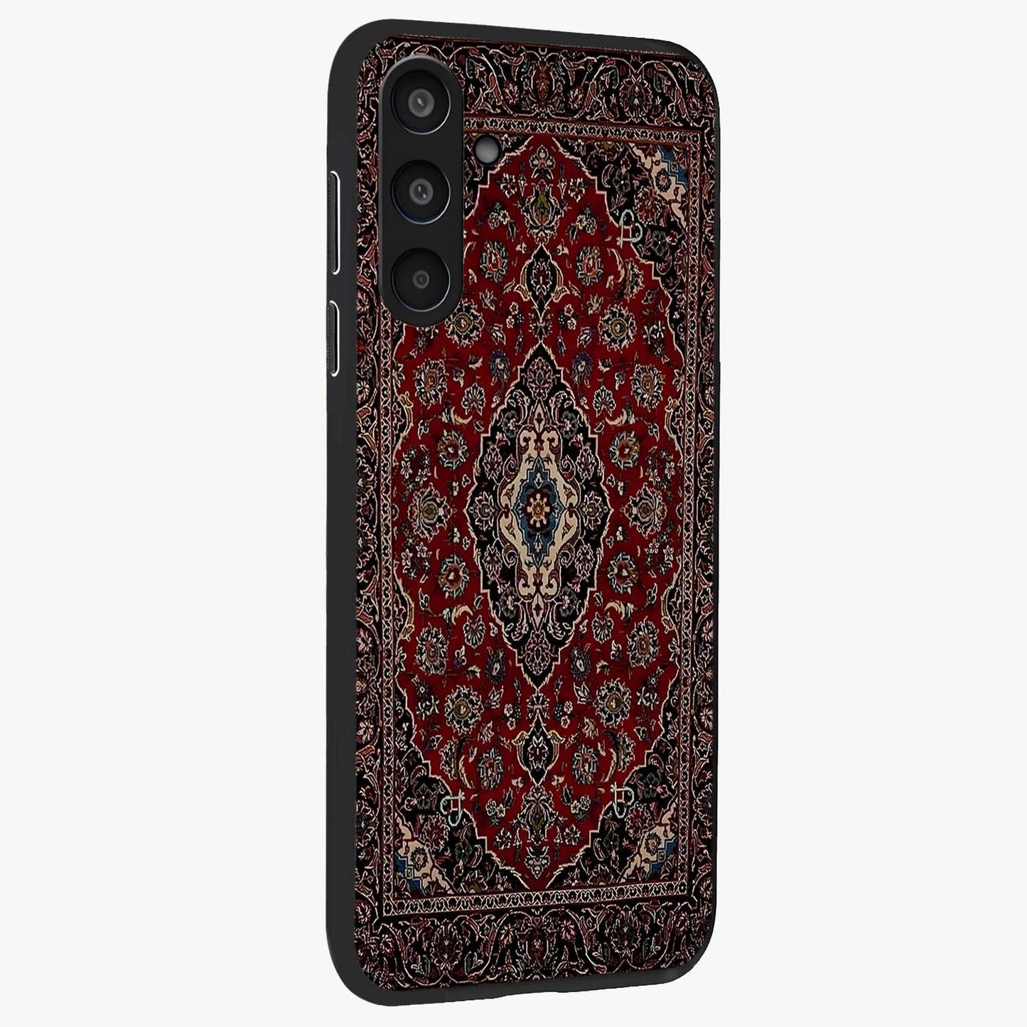 Heritage Carpet Royale Glass Case upright view showcasing detailed ornamental artwork with luxurious traditional theme.