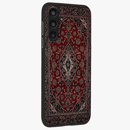 Heritage Carpet Royale Glass Case upright view showcasing detailed ornamental artwork with luxurious traditional theme.