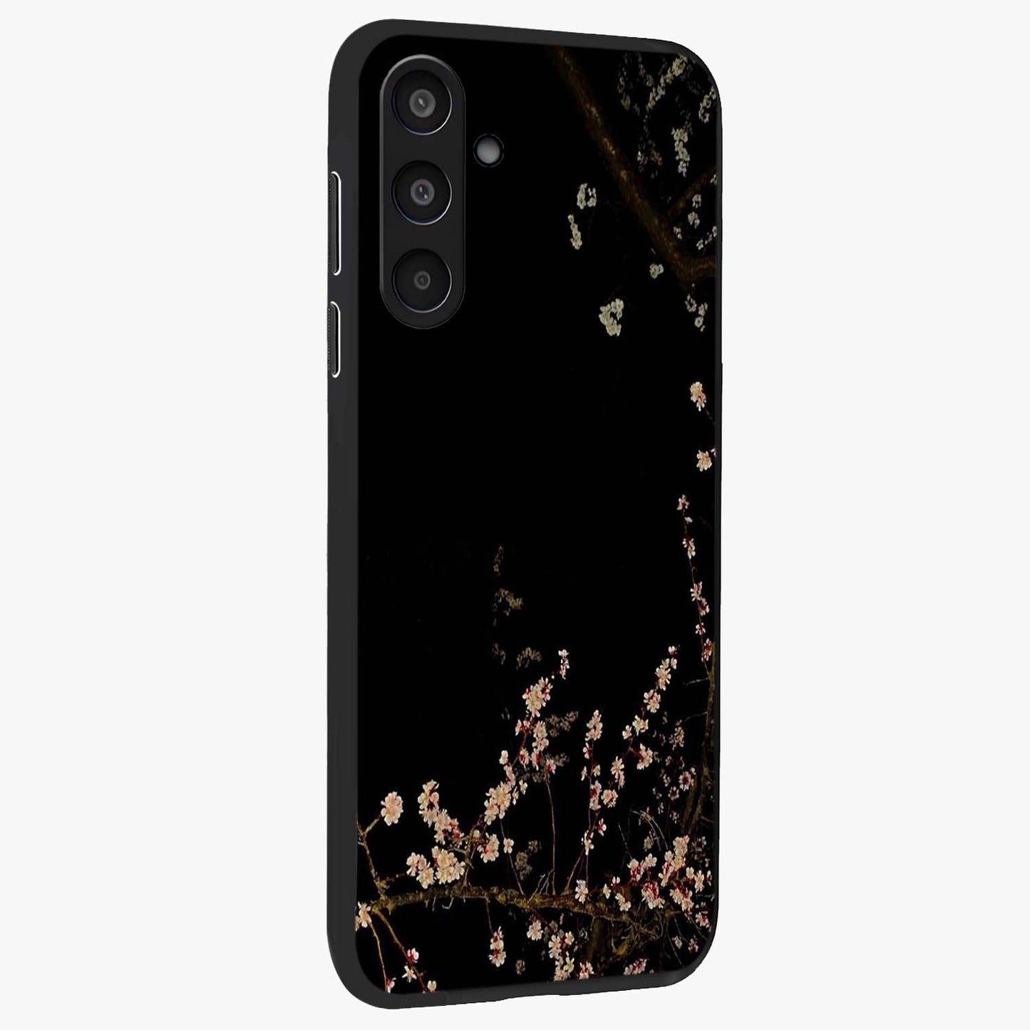 Petal Moon Light With Custom Name Glass Case upright view showcasing elegant floral moon artwork with personalized aesthetic.