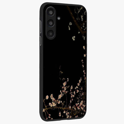 Petal Moon Light With Custom Name Glass Case upright view showcasing elegant floral moon artwork with personalized aesthetic.