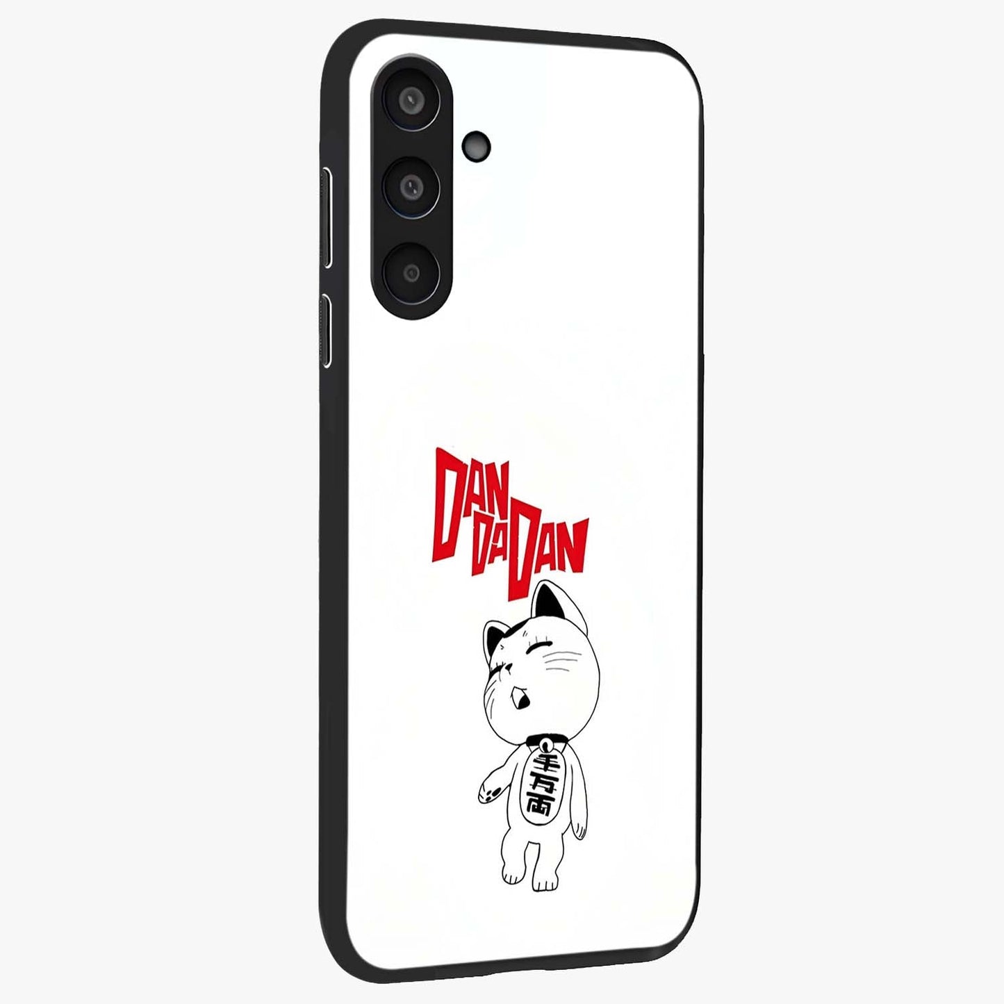 Playful Spirit Charm Glass Case upright view showcasing vibrant charm artwork with fun artistic theme.