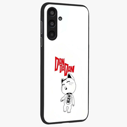 Playful Spirit Charm Glass Case upright view showcasing vibrant charm artwork with fun artistic theme.
