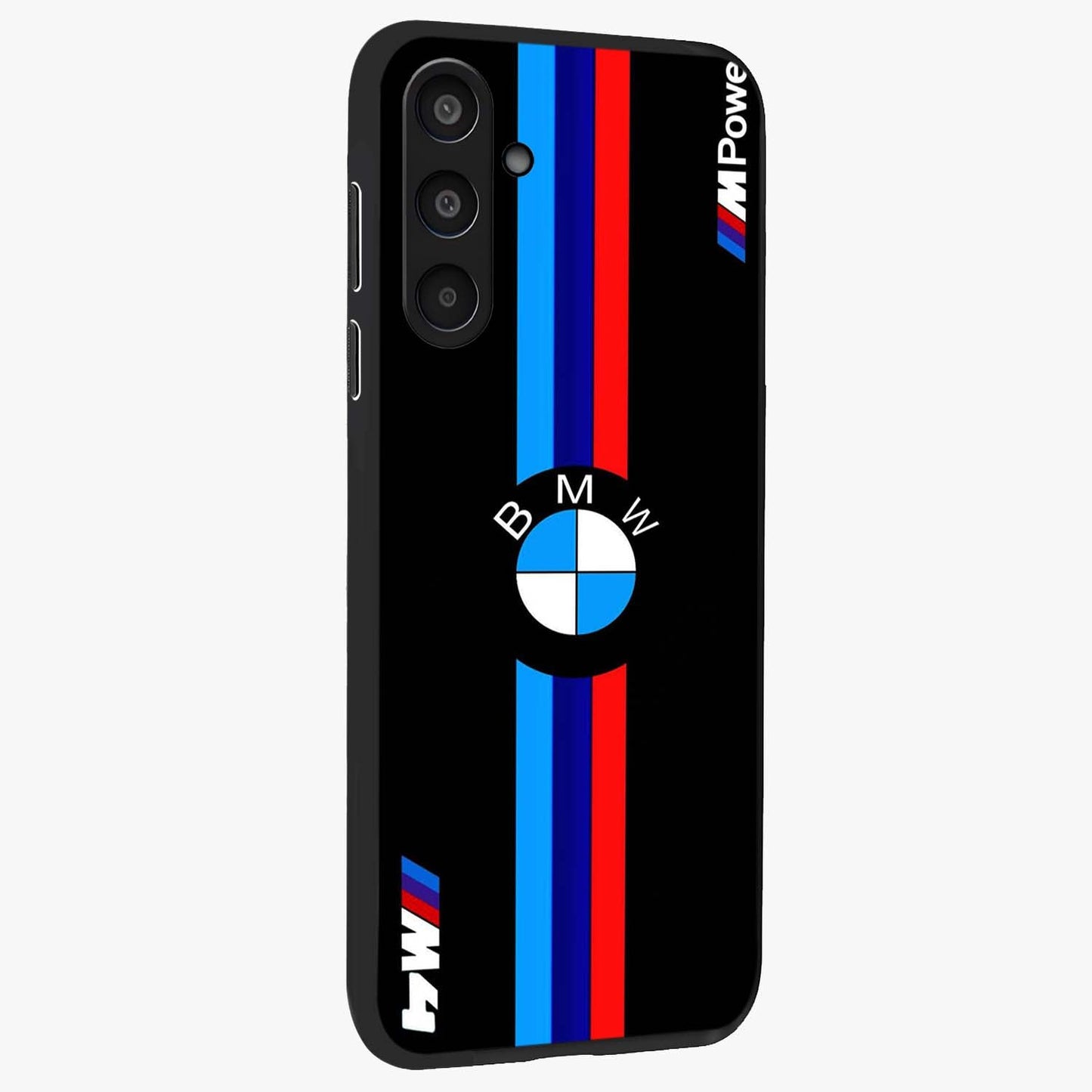Turbo BMW Beast Glass Case upright view showcasing powerful car artwork with modern motorsport theme.