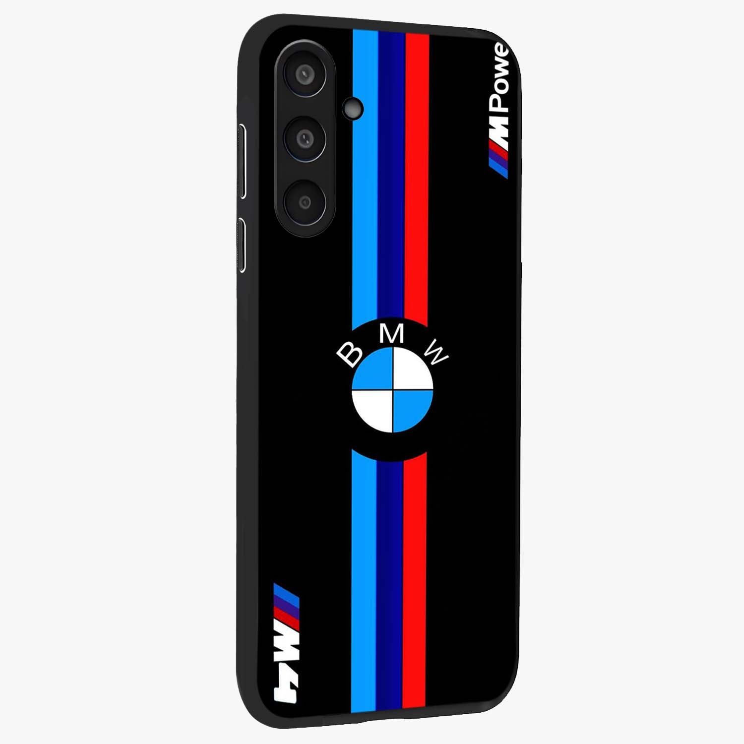 Turbo BMW Beast Glass Case upright view showcasing powerful car artwork with modern motorsport theme.