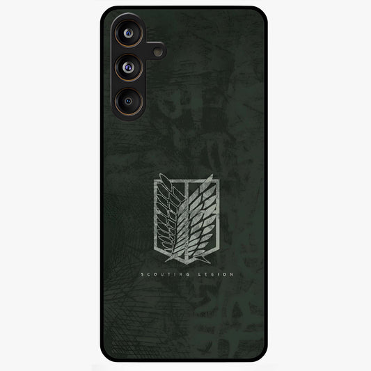 Wings Of Freedom Glass Case showing flat back view with symbolic wings artwork and glossy glass finish.