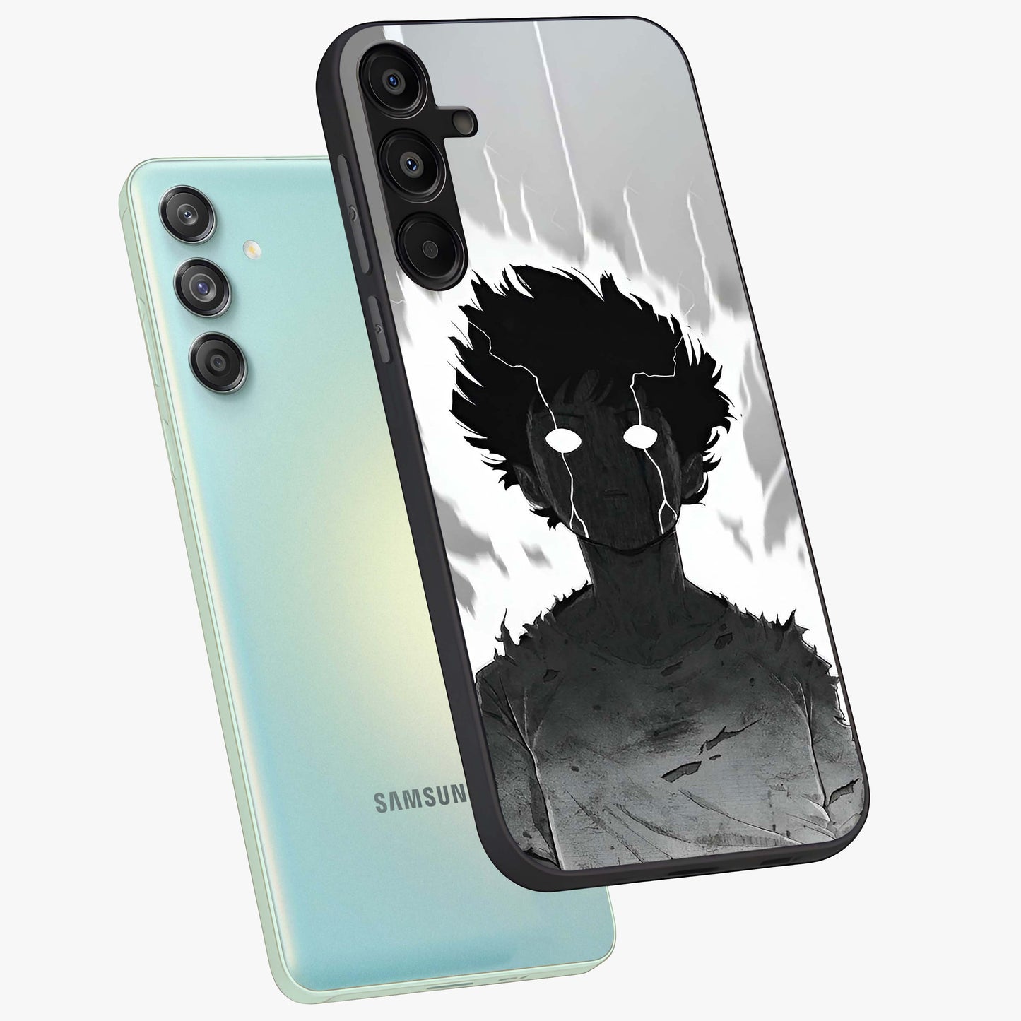 Awakened Inner Rage Glass Case displayed in angled mockup highlighting powerful graphic design and bold artistic theme.