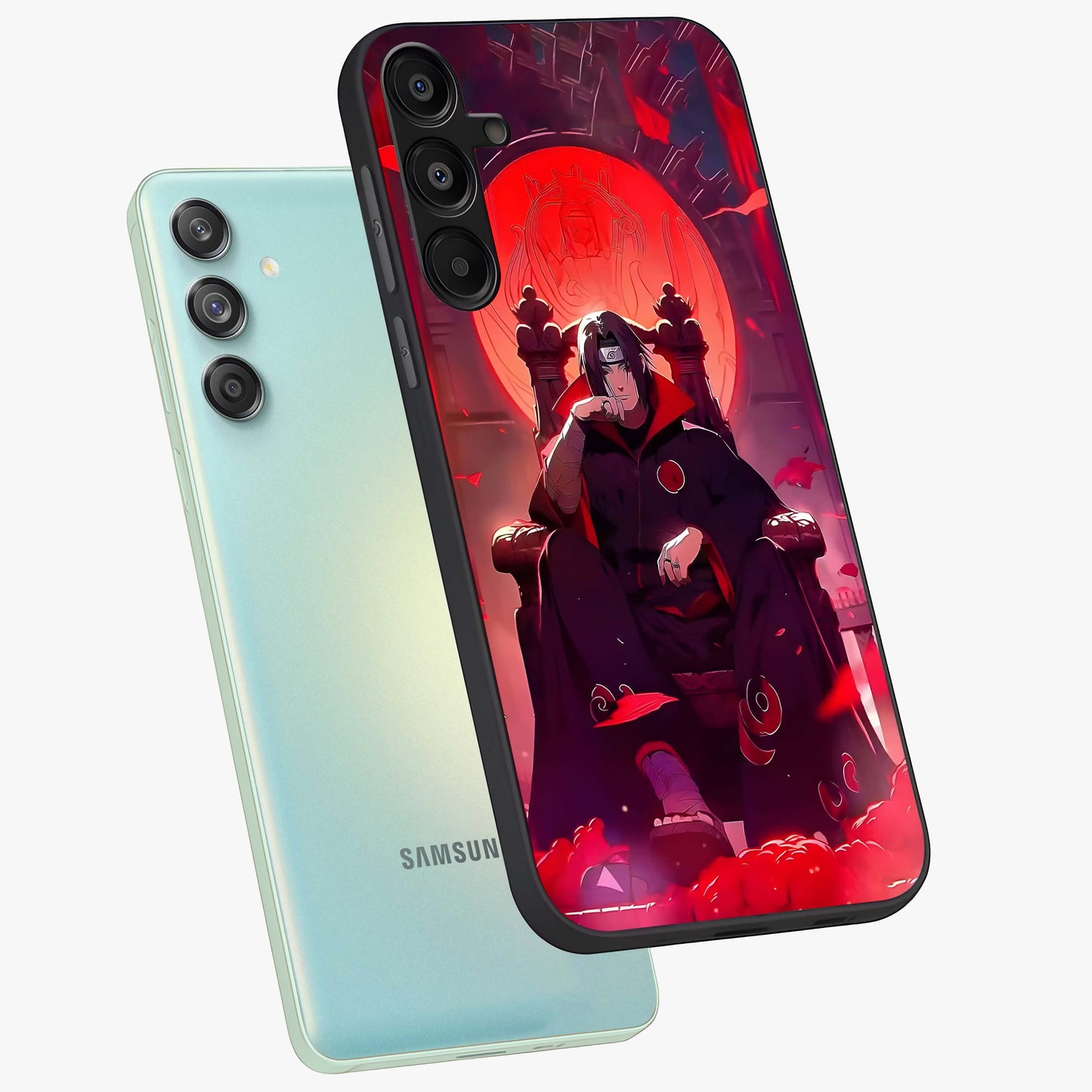 Blood Moon Sovereign Glass Case displayed in angled mockup highlighting dark celestial moon design and dramatic theme.
