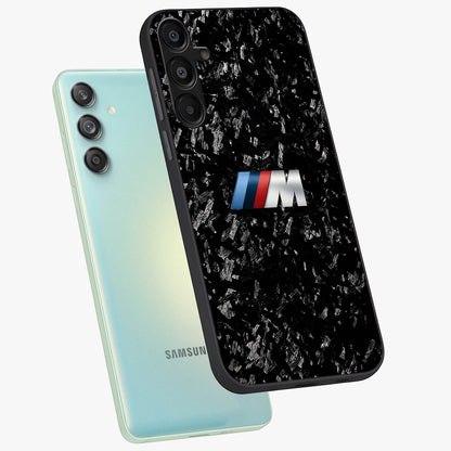 Carbon Speed Mark Glass Case displayed in angled mockup highlighting racing inspired carbon design and sleek aesthetic style.