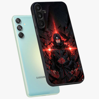 Focused Blade Discipline Glass Case displayed in angled mockup highlighting clean minimal text artwork with modern aesthetic style.