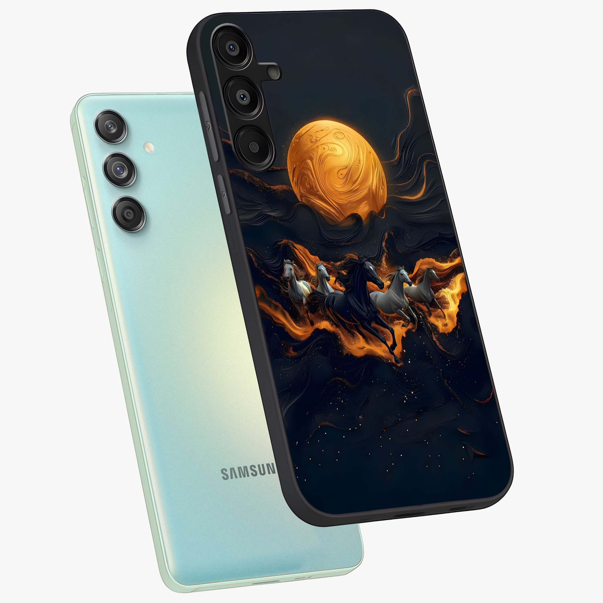 Golden Royal Heritage Glass Case displayed in angled mockup highlighting luxurious heritage design with golden aesthetic style.