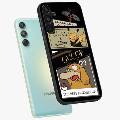 Gucci Play Mashup Glass Case displayed in angled mockup highlighting stylish fashion mashup design with bold aesthetic.
