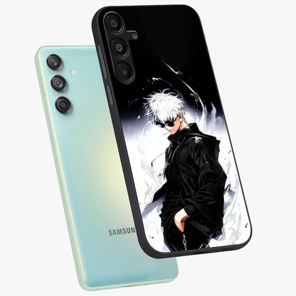 Limitless Shadow King Glass Case displayed in angled mockup highlighting dramatic dark hero design with intense aesthetic.