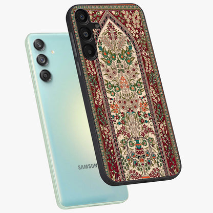 Persian Inspired Glass Case displayed in angled mockup highlighting intricate traditional design with elegant cultural aesthetic.