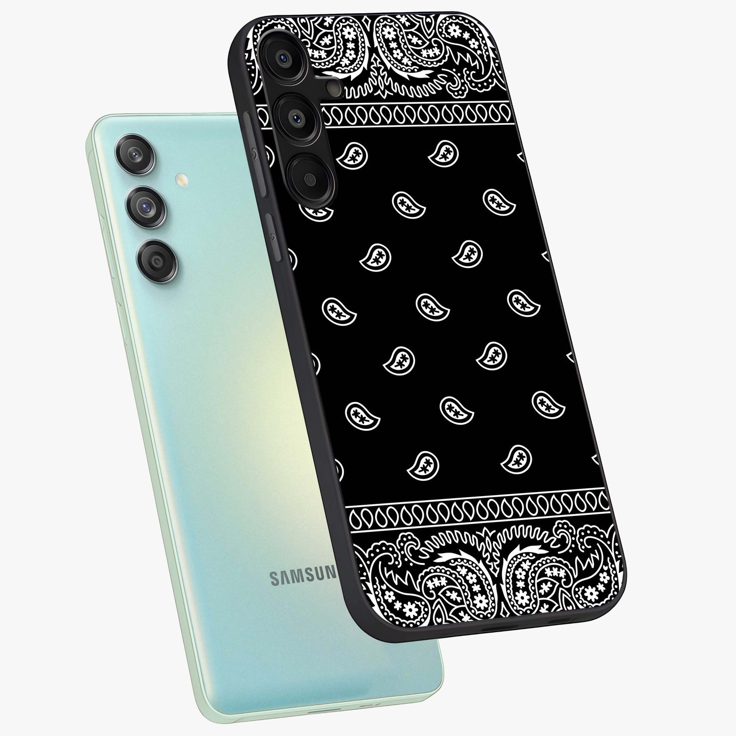 Retro Rebel Threads Glass Case displayed in angled mockup highlighting retro inspired graphic design with rebellious aesthetic.
