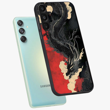Shadow Dragon Fury Glass Case displayed in angled mockup highlighting powerful dragon illustration with dark fantasy aesthetic.