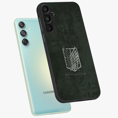 Wings Of Freedom Glass Case displayed in angled mockup highlighting graceful wing design with inspirational aesthetic.