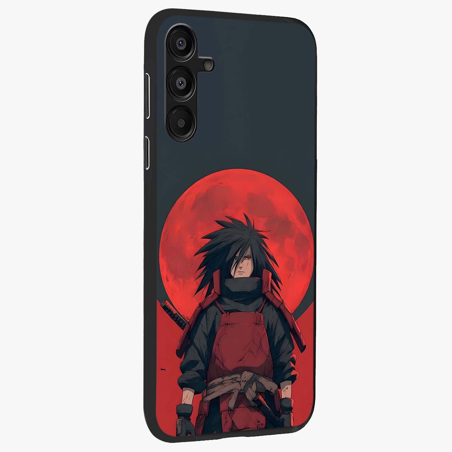 Crimson Moon Warlord Glass Case upright view showcasing powerful warlord artwork with dark celestial theme.