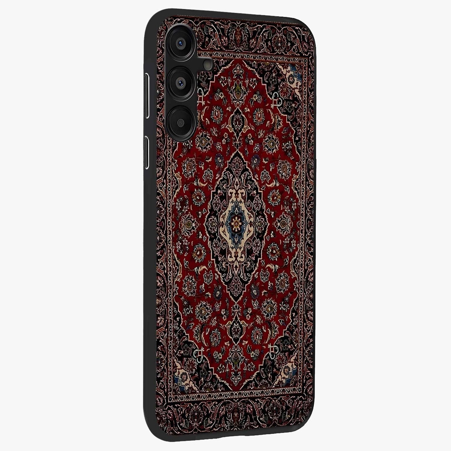 Heritage Carpet Royale Glass Case upright view showcasing detailed ornamental artwork with luxurious traditional theme.