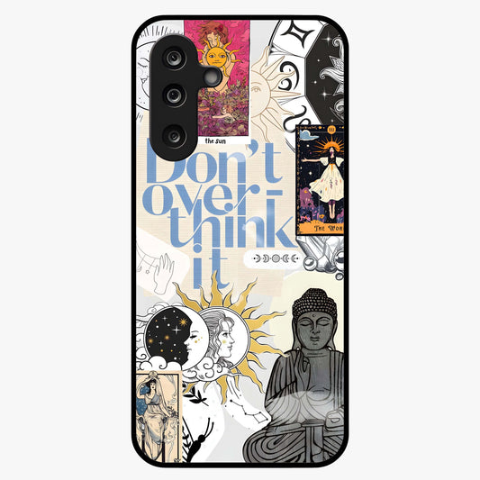 Ethereal Thoughts Glass Case showing flat back view with dreamy artistic artwork and glossy glass finish.