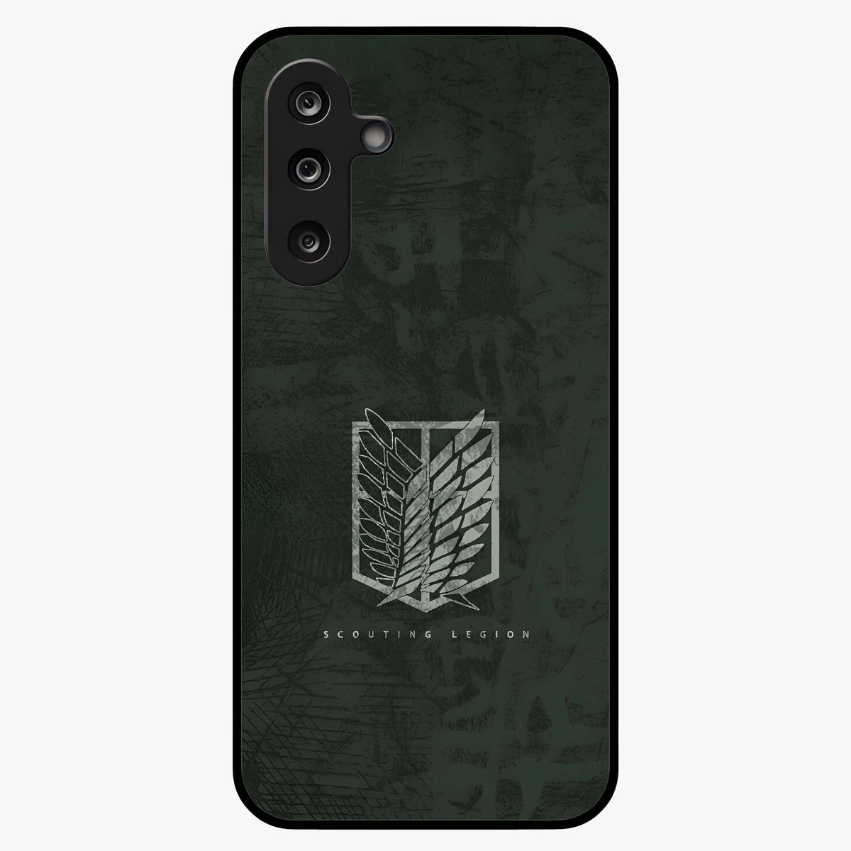 Wings Of Freedom Glass Case showing flat back view with symbolic wings artwork and glossy glass finish.