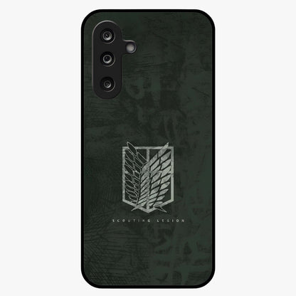 Wings Of Freedom Glass Case showing flat back view with symbolic wings artwork and glossy glass finish.