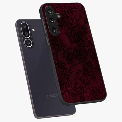 Crimson Fade Flow Glass Case displayed in angled mockup highlighting smooth gradient design with modern aesthetic style.