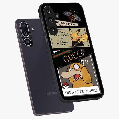 Gucci Play Mashup Glass Case displayed in angled mockup highlighting stylish fashion mashup design with bold aesthetic.
