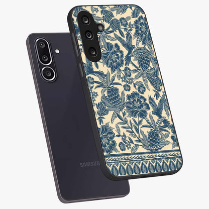Heirloom Wild Bloom Glass Case displayed in angled mockup highlighting botanical bloom design with classic aesthetic style.