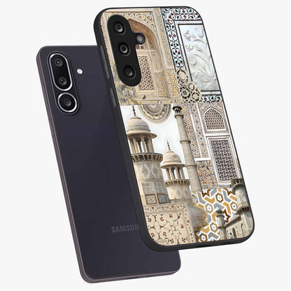 Mughal Marble Legacy Glass Case displayed in angled mockup highlighting elegant heritage marble artwork with royal aesthetic.
