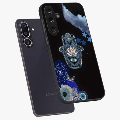 Mystic Hand Aura Glass Case displayed in angled mockup highlighting magical aura design with spiritual aesthetic style.