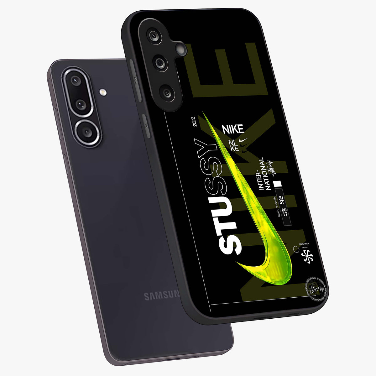 Neon Street Edition Glass Case displayed in angled mockup highlighting vibrant urban design with bold street aesthetic.