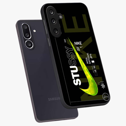Neon Street Edition Glass Case displayed in angled mockup highlighting vibrant urban design with bold street aesthetic.