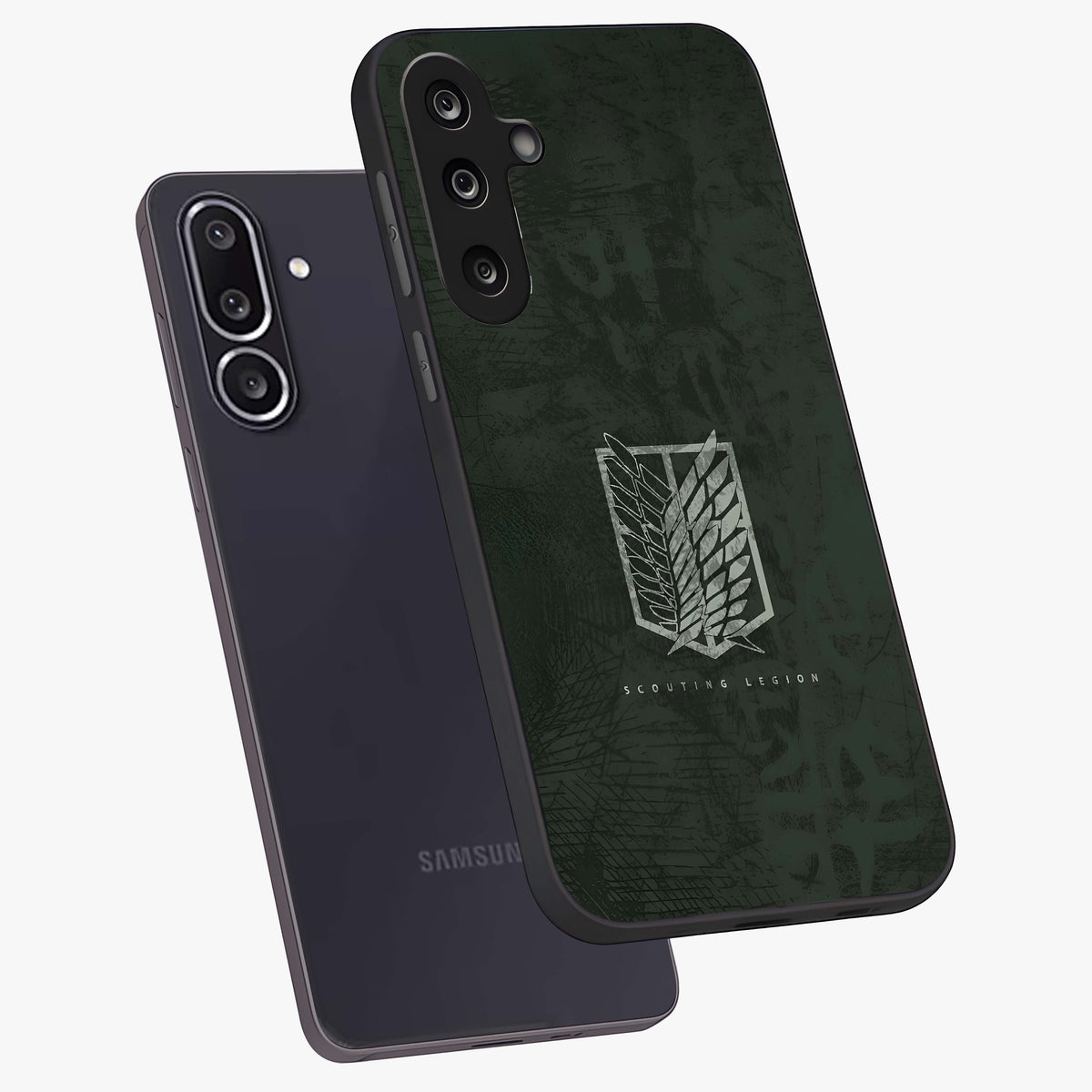 Wings Of Freedom Glass Case displayed in angled mockup highlighting graceful wing design with inspirational aesthetic.